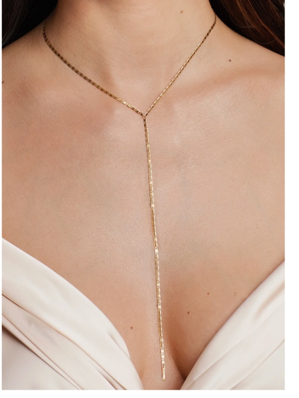 LANA Malibu Y-Necklace (14K Yellow Gold)